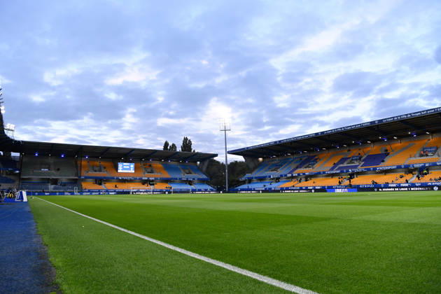 ESTAC Troyes v Olympique de Marseille - Ligue 1 McDonald s 2026 2027 General View of Stade de l Aube during Ligue 1 McDonald s match between Troyes and Marseille at Stade de l Aube on October 11, 2026 in Troyes, France. Troyes France Copyright: xEwenxGavetx 776573381