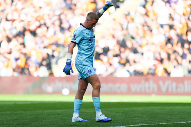KINGSTON UPON HULL, ENGLAND, OCTOBER 11: Jordan Pickford of Everton FC celebrates Brennan Johnsons disallowed goal during a Premier League 2026-27 match between Hull City and Everton FC at the MKM Stadium on October 11, 2026 in Kingston Upon Hull, England. (Photo by Zach Forster Sports Press Photo) Copyright: xZachxForster SportsxPressxPhotox Sportspressphoto_SPR252507