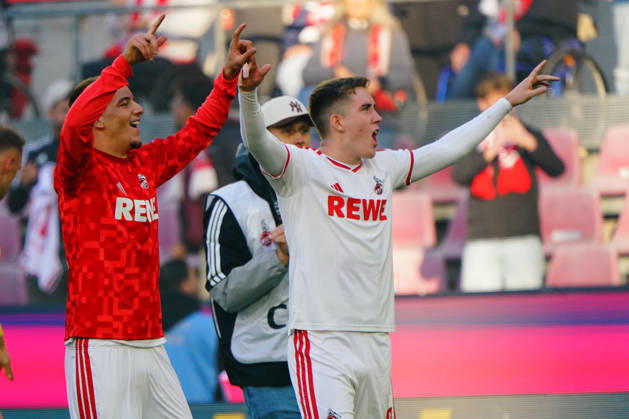 Köln, Fussball, 1.BL saison 2026 2027 1.FC Köln vs Borussia Mönchengladbach , 11.10.2026, Rheinenergiestadion Köln Said El Mala, Isak Johannesson, FC Köln ,