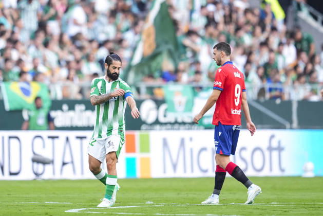 October 11, 2026, Sevilla, Sevilla, Spain: Francisco Alarcon Isco of Real Betis Balompie celebrates a goal during the Spanish league, LaLiga EA Sports, football match played between Real Betis and CA Osasuna at La Cartuja stadium on October 11, 2026, in Sevilla, Spain. Real Betis V CA Osasuna - LaLiga EA Sports  - ZUMAa181 20261011_zaa_a181_195 Copyright: xJoaquinxCorcherox