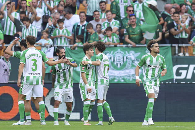 ESP: Real Betis - CA Osasuna. La Liga EA Sports. Matchday 8. Abde Ezzalzouli of Real Betis during the La Liga EA Sports match between Real Betis and CA Osasuna played at La Cartuja Stadium on Oct 11, 2026 in Sevilla, Spain. kpng Copyright: xAntonioxPozox xPRESSINPHOTOx AP_2627_BET_OSA_017