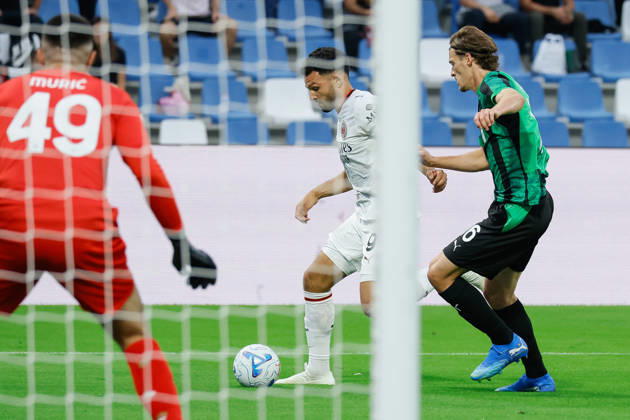 IPA89560257 - Milan s Goncalo Ramos during the US Sassuolo vs. AC Milan Italian Serie A soccer match in Reggio Emilia, Italy, on October 11, 2026 Copyright: xLucaxDiliberto IPAxSportx xx IPA89560257