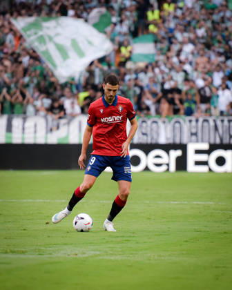 ESP: LaLiga EA Sports Real Betis v CA Osasuna Raul Garcia of Osasuna during LaLiga EA Sports match between Real Betis v CA Osasuna played at Benito Villamarin Stadium, Seville on October 11 2026 in Spain Spain Soccer Copyright: xAgenciaxLOFx