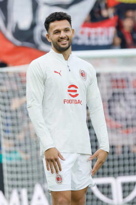 IPA89560365 - Milan s Goncalo Ramos during the US Sassuolo vs. AC Milan Italian Serie A soccer match in Reggio Emilia, Italy, on October 11, 2026 Copyright: xLucaxDiliberto IPAxSportx xx IPA89560365