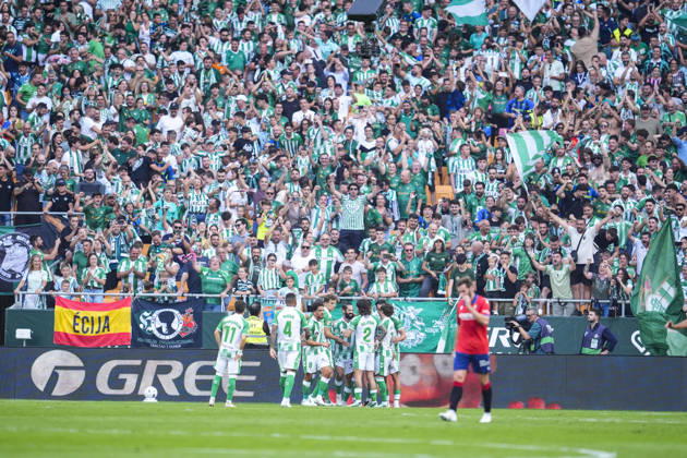 October 11, 2026, Sevilla, Sevilla, Spain: Francisco Alarcon Isco of Real Betis Balompie celebrates a goal during the Spanish league, LaLiga EA Sports, football match played between Real Betis and CA Osasuna at La Cartuja stadium on October 11, 2026, in Sevilla, Spain. Sevilla Spain - ZUMAa181 20261011_zaa_a181_203 Copyright: xJoaquinxCorcherox