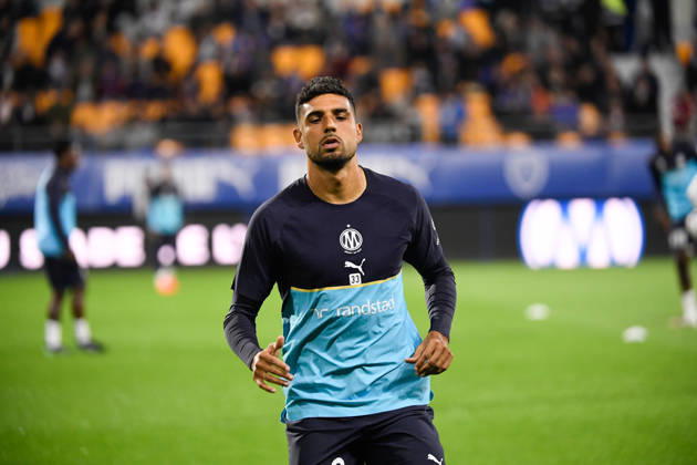 ESTAC Troyes v Olympique de Marseille - Ligue 1 McDonald s 2026 2027 Emerson PALMIERI of Olympique de Marseille during Ligue 1 McDonald s match between Troyes and Marseille at Stade de l Aube on October 11, 2026 in Troyes, France. Troyes France  Copyright: xEwenxGavetx 776573381