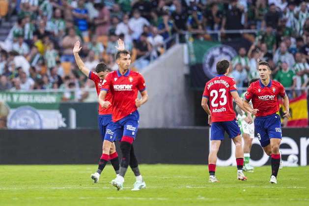 October 11, 2026, Sevilla, Sevilla, Spain: Raul Garcia of CA Osasuna celebrates a goal during the Spanish league, LaLiga EA Sports, football match played between Real Betis and CA Osasuna at La Cartuja stadium on October 11, 2026, in Sevilla, Spain. Real Betis V CA Osasuna - LaLiga EA Sports - ZUMAa181 20261011_zaa_a181_284 Copyright: xJoaquinxCorcherox
