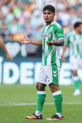Real Betis and CA Osasuna - LaLiga EA Sports SEVILLA, SPAIN - OCTOBER 11: Cucho Hernandez of Real Betis reacts during the LaLiga EA Sports 2026 27 match between Real Betis and CA Osasuna at La Cartuja Stadium on October 11, 2026 in Sevilla, Spain. (Photo by Rafael Roman Photo Players Images Magara Press) Sevilla La Cartuja Stadium Spain Copyright: xRafaelxRomanx