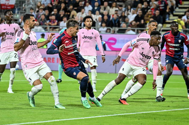 IPA89566272 - Daniel Maldini of Cagliari Calcio, Goal during the Cagliari Calcio vs. Juventus FC Italian Serie A soccer match in Cagliari, Italy, October 11, 2026  Copyright: xLuigixCanu IPAxSportx xx IPA89566272