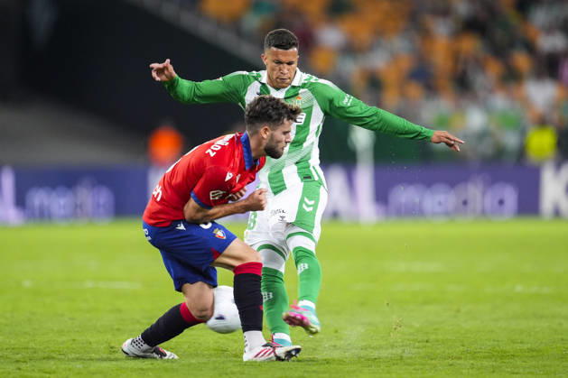 October 11, 2026, Sevilla, Sevilla, Spain: Nelson Deossa of Real Betis Balompie in action during the Spanish league, LaLiga EA Sports, football match played between Real Betis and CA Osasuna at La Cartuja stadium on October 11, 2026, in Sevilla, Spain. Real Betis V CA Osasuna - LaLiga EA Sports  - ZUMAa181 20261011_zaa_a181_327 Copyright: xJoaquinxCorcherox