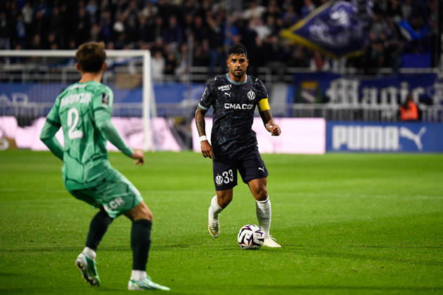 ESTAC Troyes v Olympique de Marseille - Ligue 1 McDonald s 2026 2027 Emerson PALMIERI of Olympique de Marseille during Ligue 1 McDonald s match between Troyes and Marseille at Stade de l Aube on October 11, 2026 in Troyes, France. Troyes France Copyright: xEwenxGavetx 776573381