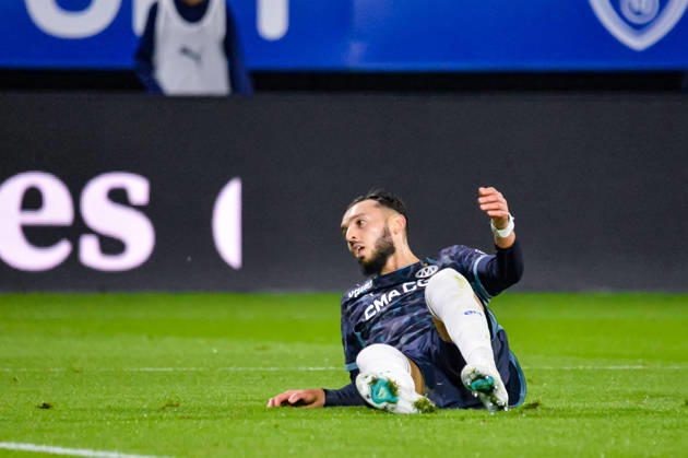 FOOTBALL : ESTAC Troyes vs Olympique de Marseille - Ligue 1 - JournÃ e 6 - 11 10 2026 Amine Gouiri (OM) TroyesFrance  Copyright: xBaptistexAutissierx