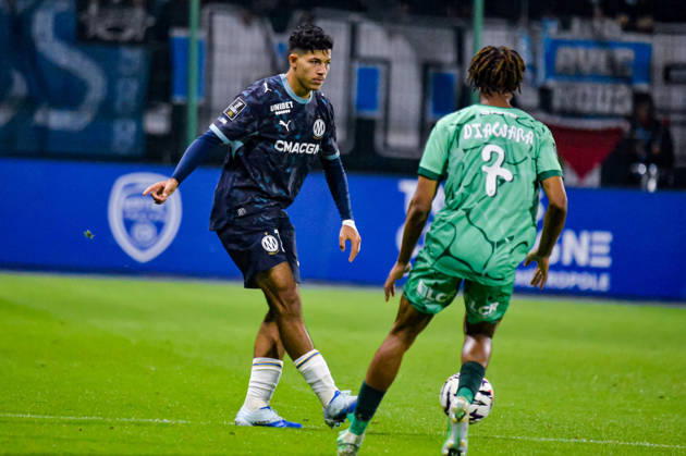 FOOTBALL : ESTAC Troyes vs Olympique de Marseille - Ligue 1 - JournÃ e 6 - 11 10 2026 Kelyann Bezahaf (OM) TroyesFrance  Copyright: xBaptistexAutissierx