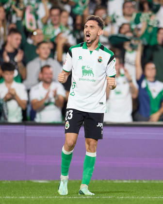 October 11, 2026, Santander, Cantabria, Spain: Ivan Martin of Real Racing Club de Santander celebrates after scoring the team s second goal during the LaLiga EA Sports match between Real Racing Club de Santander and Valencia CF at Campos de de El Sardinero on October 11, 2026, in Santander, Spain. Real Racing Club De Santander V Valencia CF - LaLiga EA Sports - ZUMAa181 20261011_zaa_a181_371 Copyright: xRicardoxLarreinax