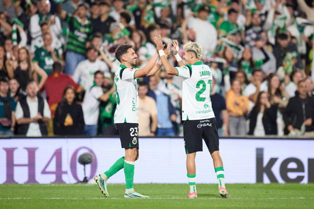 October 11, 2026, Santander, Cantabria, Spain: Ivan Martin of Real Racing Club de Santander celebrates after scoring the team s second goal during the LaLiga EA Sports match between Real Racing Club de Santander and Valencia CF at Campos de de El Sardinero on October 11, 2026, in Santander, Spain. Real Racing Club De Santander V Valencia CF - LaLiga EA Sports - ZUMAa181 20261011_zaa_a181_373 Copyright: xRicardoxLarreinax