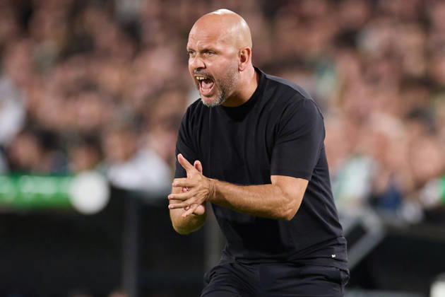 October 11, 2026, Santander, Cantabria, Spain: Jose Alberto Lopez head coach of Real Racing Club de Santander reacts during the LaLiga EA Sports match between Real Racing Club de Santander and Valencia CF at Campos de de El Sardinero on October 11, 2026, in Santander, Spain. Real Racing Club De Santander V Valencia CF - LaLiga EA Sports  - ZUMAa181 20261011_zaa_a181_375 Copyright: xRicardoxLarreinax