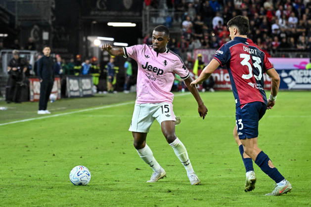 IPA89568830 - Pierre Kalulu of Juventus FC during the Cagliari Calcio vs. Juventus FC Serie A soccer match in Cagliari, Italy, on October 11, 2026 Copyright: xLuigixCanu IPAxSportx xx IPA89568830