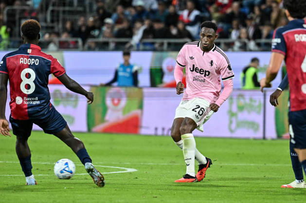 IPA89568858 - Jhon Lucumi of Juventus FC during the Cagliari Calcio vs. Juventus FC Italian Serie A soccer match in Cagliari, Italy, on October 11, 2026 Copyright: xLuigixCanu IPAxSportx xx IPA89568858