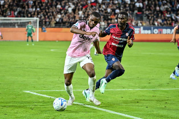 IPA89570009 - Pierre Kalulu of Juventus FC during the Cagliari Calcio vs. Juventus FC Italian Serie A soccer match in Cagliari, Italy, on October 11, 2026 Copyright: xLuigixCanu IPAxSportx xx IPA89570009