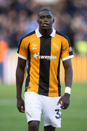Hull City v Everton Premier League Nobel Mendy of Hull City during the Premier League match between Hull City and Everton at the MKM Stadium, Hull. 11 10 2026 UK Newspapers OUT Copyright: xMattxWilkinsonx FIL-24041-0290