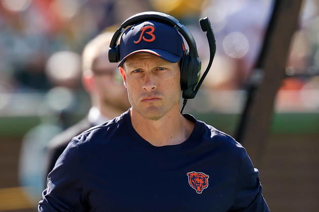 Oct 11, 2026; Green Bay, WI, USA; Chicago Bears head coach Ben Johnson during NFL, American Football Herren, USA game action against the Green Bay Packers at Lambeau Field. Mandatory Credit: -Cal Media NFL 2026: Bears Vs Packers OCT 11  - ZUMAc04_ 20261011_zma_c04_211 Copyright: xDarrenxLeex