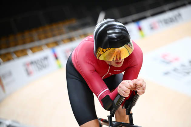 Tissot UCI 2026 Track World Championships Picture by Simon Wilkinson SWpix.com - 12 10 2026 - Track cycling, Rad, Radsport, Bahnrad, Bahn - Tissot UCI 2026 Track World Championships - Chongming- Shanghai Velodrome, Shanghai, China - track training , practice, previews, Latvia Chongming, Shanghai China Copyright: x xSWpix.comx(t axPhotographyxHubxLtd)xSimonxWilkinson SWpix.comx SWP-3030-24743