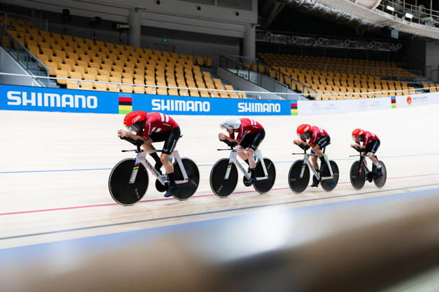 2026 Tissot UCI Track World Championships Picture by Alex Whitehead SWpix.com - 12 10 2026 - Cycling - 2026 Tissot UCI Track World Championships - Chongming Shanghai Velodrome, Shanghai, China - Training - Denmark Men™s Endurance Shanghai Chongming Shanghai Velodrome China Copyright: x xSWpix.comx(t axPhotographyxHubxLtd)xAlexxWhitehead SWpix.comx SWP-3030-24748