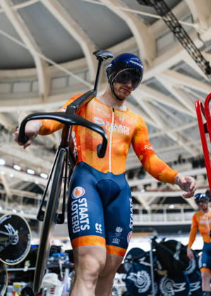 2026 Tissot UCI Track World Championships Picture by Alex Whitehead SWpix.com - 12 10 2026 - Cycling - 2026 Tissot UCI Track World Championships - Chongming Shanghai Velodrome, Shanghai, China - Training - Harrie Lavreysen of the Netherlands Shanghai Chongming Shanghai Velodrome China Copyright: x xSWpix.comx(t axPhotographyxHubxLtd)xAlexxWhitehead SWpix.comx SWP-3030-24751