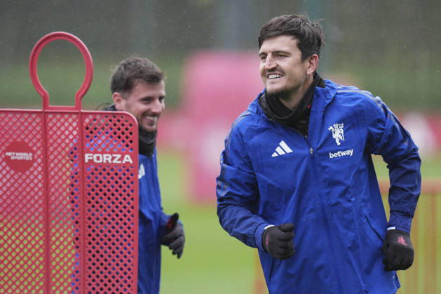 Manchester United, ManU Training, Champions League Harry Maguire of Manchester United during the Manchester United Training Session at Carrington Training Centre, ahead of the UEFA Champions League Matchday 2 v Atletico Madrid, Manchester, England on 12 October 2026 Credit: Steve Flynn Every Second Media Editorial use only. All images are copyright Every Second Media Limited. No images may be reproduced without prior permission. Copyright: xIMAGO EveryxSecondxMediax ESM-2213-0015 StevexFlynnx xEveryxSecondxMediax