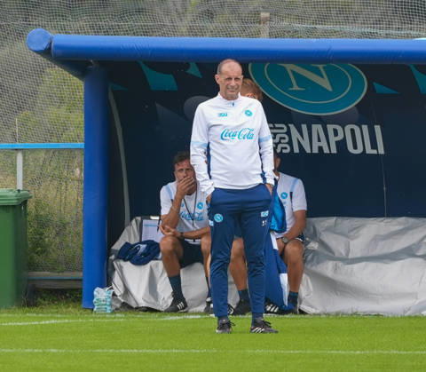 October 12, 2026, Castelvolturno, Campania, ITALIA: Massimiliano Allegri Head Coach of SSC Napoli During the pre-match training session for the Champions League game between Villarreal and Napoli at Castelvolturno on October 12, 2026. Castelvolturno ITALIA - ZUMAs236 20261012_aap_s236_011 Copyright: xFabioxSassox