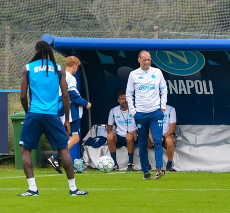 October 12, 2026, Castelvolturno, Campania, ITALIA: Massimiliano Allegri Head Coach of SSC Napoli During the pre-match training session for the Champions League game between Villarreal and Napoli at Castelvolturno on October 12, 2026. SSC Napoli Training Session At Castelvolturno  - ZUMAs236 20261012_aap_s236_010 Copyright: xFabioxSassox