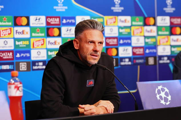 RB Leipzig - PK Champions League Leipzig, 12.10.2026, RB Akademie, UEFA Champions League , RB Leipzig - Pressekonferenz am Vortag von RBLeipzig v. PSV Eindhoven , Im Bild: Trainer Martin Demichelis, RB Leipzig ,