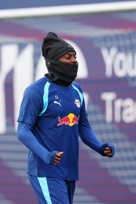 RB Leipzig - Training Champions League Leipzig, 12.10.2026, RB Akademie, UEFA Champions League , RB Leipzig - Abschlusstraining am Vortag von RBLeipzig v. PSV Eindhoven , Im Bild: Johan Bakayoko ( 11, RB Leipzig) ,