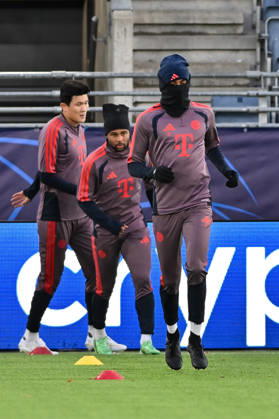 STAVANGER, NORWAY; 12. OCTOBER: picture of the Team from Munich at the final Trainings session before the Champions League Match between Viking FK vs. FC Bayern Munich at Matchday 2 at Lyse Arena Michael OLISE (FC Bayern Munich 17) Copyright: xBEAUTIFULxSPORTS Goldbergx