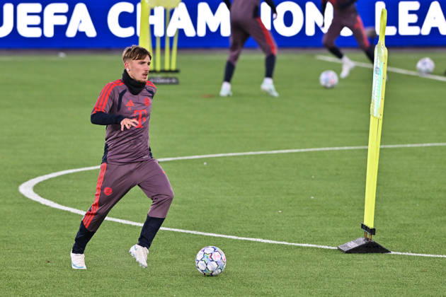 STAVANGER, NORWAY; 12. OCTOBER: picture of the Team from Munich at the final Trainings session before the Champions League Match between Viking FK vs. FC Bayern Munich at Matchday 2 at Lyse Arena Lennart KARL (FC Bayern Munich 42) Copyright: xBEAUTIFULxSPORTS Goldbergx