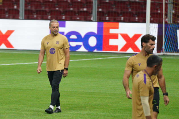 October 12, 2026, Sariyer, Istanbul, Turkey: Hansi Flick, head coach during the training day of FC Barcelona, Barca ahead the UEFA Champions League second round, football match against Galatasaray at RAMS Park Stadium in Istanbul, Turkey on October 12, 2026. Sariyer Turkey - ZUMAu194 20261012_zip_u194_033 Copyright: xTolgaxUluturkx