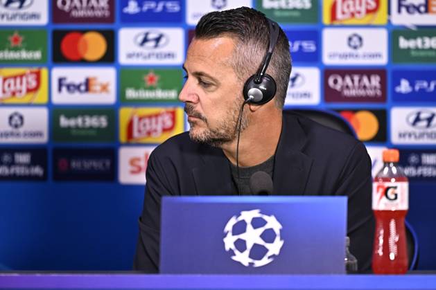 Inter Milan v Club Brugge - UEFA Champions League Media Activities 12 10 2026 MILAN, ITALY - OCTOBER 12 : Willem Kirsten Communications Director of Club Brugge speaking with the media during a pre-match press conference, PK, Pressekonferenz ahead of the UEFA Champions League 2026 27 League Phase matchday 2 match between Inter Milan and Club Brugge on October 12, 2026 in Milan, Italy, 12 10 2026 Milan Italy Copyright: xTomasxSiskx