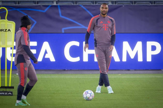 Soccer, Champions League 2026–2027, Viking vs. Bayern Munich, Oslo, October 12, 2026. Bayern Munich’s Jonathan Tah trains at Lyse Arena in Stavanger, the day of the Champions League match between Viking and Bayern Munich. Photo: Lise Aserud, NTB, Oslo, Norway. EDITORIAL USE ONLY. RESTRICTED USE FOR BETTING COMPANIES.  Copyright: xLisexAserudx xNTBx