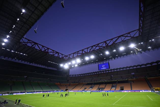 Inter Milan v Club Brugge - UEFA Champions League Media Activities 12 10 2026 MILAN, ITALY - OCTOBER 12 : Illustrative picture showing the San Siro Stadium with the players of Club Brugge ahead of the UEFA Champions League 2026 27 League Phase matchday 2 match between Inter Milan and Club Brugge on October 12, 2026 in Milan, Italy, 12 10 2026 Milan Italy Copyright: xTomasxSiskx