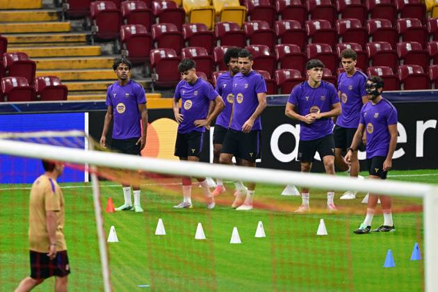 Barcelona complete preparations for Champions League clash with Galatasaray in Istanbul ISTANBUL, TURKIYE - OCTOBER 12: Barcelona players take part in a training session at RAMS Park as they complete preparations for their UEFA Champions League Week 2 match against Galatasaray, on October 12, 2026 in Istanbul, Turkiye. The session was led by head coach Hansi Flick, with the opening 15 minutes made available to members of the media ahead of the match. Cem Tekkesinoglu Anadolu Istanbul Turkey. Editorial use only. Please get in touch for any other usage.  Copyright: x2026xAnadoluxCemxTekkesinoglux