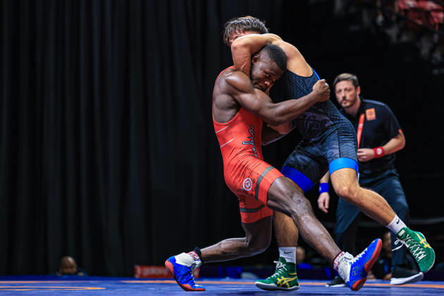 U23 World Championships 72kg GR - Nilson Sinisterra Angulo (COL) df. Bredi Slinkers (NZL)