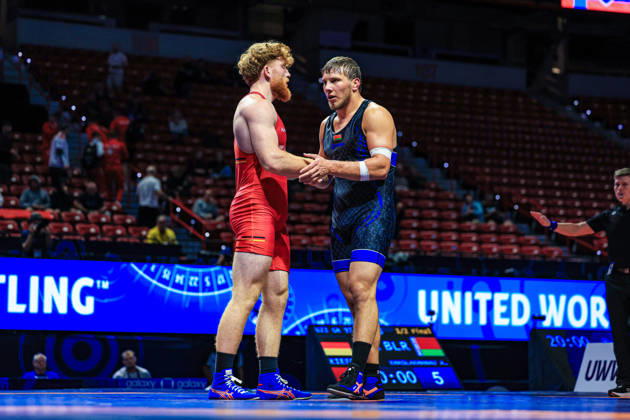 U23 World Championships 97kg GR - Abubakar Khaslakhanau (BLR) df. Darius Kiefer (GER)