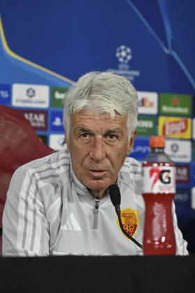 SOCCER - UEFA Champions League - AS Roma - press conference, PK, Pressekonferenz Photo by IPA ABACAPRESS.COM89631945 - Gian Piero Gasperini, head coach of AS Roma, during the 2026–2027 UEFA Champions League match between AS Roma and Real Madrid, at the press conference and pre-match training session at the Trigoria Training Center on October 13, 2026, in Rome, Rome. During the AS Roma press conference for the UEFA Champions League soccer match in Rome, Italy, on October 13, 2026 Roma Italy Copyright: xIPAxSport ABACAx