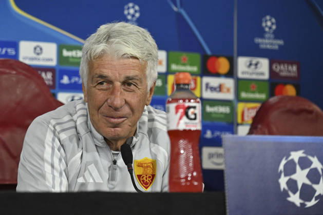 SOCCER - UEFA Champions League - AS Roma - press conference, PK, Pressekonferenz Photo by IPA ABACAPRESS.COM89631939 - Gian Piero Gasperini, head coach of AS Roma, during the 2026–2027 UEFA Champions League match between AS Roma and Real Madrid, at the press conference and pre-match training session at the Trigoria Training Center on October 13, 2026, in Rome, Rome. During the AS Roma press conference for the UEFA Champions League soccer match in Rome, Italy, on October 13, 2026 Roma Italy Copyright: xIPAxSport ABACAx