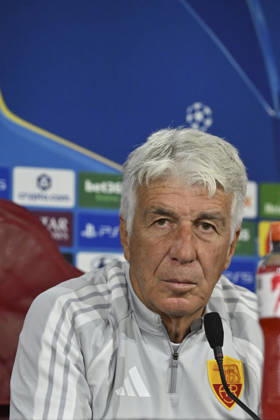 SOCCER - UEFA Champions League - AS Roma - press conference, PK, Pressekonferenz Photo by IPA ABACAPRESS.COM89631942 - Gian Piero Gasperini, head coach of AS Roma, during the 2026–2027 UEFA Champions League match between AS Roma and Real Madrid, at the press conference and pre-match training session at the Trigoria Training Center on October 13, 2026, in Rome, Rome. During the AS Roma press conference for the UEFA Champions League soccer match in Rome, Italy, on October 13, 2026 Roma Italy Copyright: xIPAxSport ABACAx