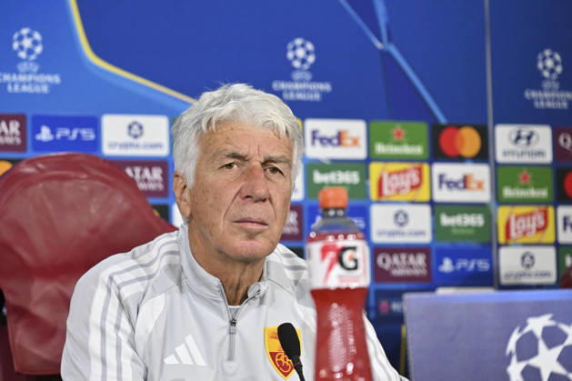 SOCCER - UEFA Champions League - AS Roma - press conference, PK, Pressekonferenz Photo by IPA ABACAPRESS.COM89631952 - Gian Piero Gasperini, head coach of AS Roma, during the 2026–2027 UEFA Champions League match between AS Roma and Real Madrid, at the press conference and pre-match training session at the Trigoria Training Center on October 13, 2026, in Rome, Rome. During the AS Roma press conference for the UEFA Champions League soccer match in Rome, Italy, on October 13, 2026 Roma Italy Copyright: xIPAxSport ABACAx