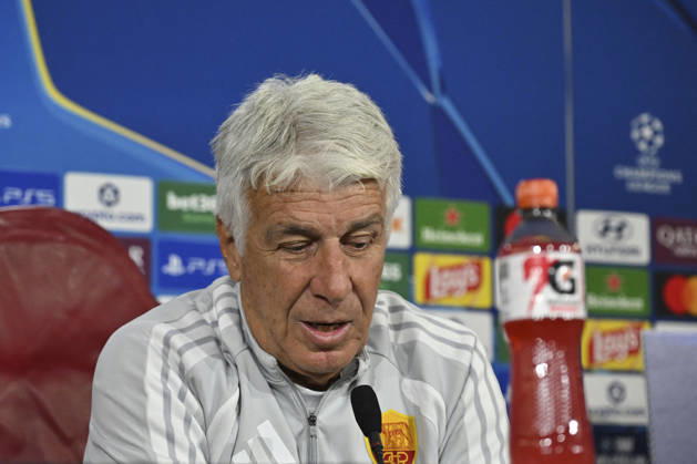 SOCCER - UEFA Champions League - AS Roma - press conference, PK, Pressekonferenz Photo by IPA ABACAPRESS.COM89631957 - Gian Piero Gasperini, head coach of AS Roma, during the 2026–2027 UEFA Champions League match between AS Roma and Real Madrid, at the press conference and pre-match training session at the Trigoria Training Center on October 13, 2026, in Rome, Rome. During the AS Roma press conference for the UEFA Champions League soccer match in Rome, Italy, on October 13, 2026 Roma Italy Copyright: xIPAxSport ABACAx