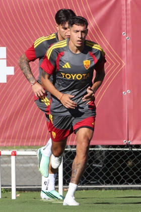 SOCCER - UEFA Champions League - AS Roma - press conference, PK, Pressekonferenz Photo by IPA ABACAPRESS.COM89637393 - October 13, 2026 Champions League: Gasperini and Malen Press Conference Training Sessions In the photo: Molina and Castro (Photo by Gino Mancini) Roma Italy  Copyright: xIPAxSport ABACAx