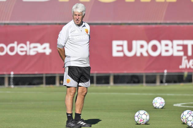 IPA89639268 - Gian Piero Gasperini, head coach of AS Roma, during the UEFA Champions League soccer match between AS Roma and Real Madrid, at a press conference, PK, Pressekonferenz and training session at the Trigoria Training Center on October 13, 2026, in Rome, Italy. During the AS Roma press conference for the UEFA Champions League soccer match in Rome, Italy, on October 13, 2026 Copyright: xRobertoxRamaccia IPAxSportx xx IPA89639268 IPA89639268