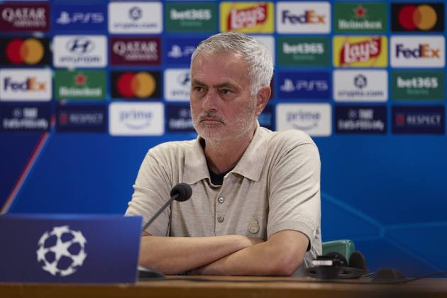 October 13, 2026, Rome, Italy: Coach Jose Mourinho (Real Madrid CF) attends a press conference, PK, Pressekonferenz on the eve of the UEFA Champions League 2026 2027 match between AS Roma and Real Madrid CF..Real Madrid CF is holding its pre-match press conference ahead of its second UEFA Champions League game. Rome Italy - ZUMAs197 20261013_aaa_s197_138 Copyright: xFedericoxTitonex